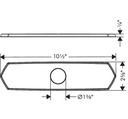 Hansgrohe 04856670 Base Plate For Single Hole Kitchen Faucets 10"