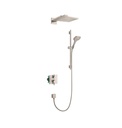 Hansgrohe 04914820 Thermostatic Showerhead/Wallbar Set With Rough 2.0 Gpm