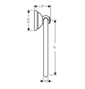 Hansgrohe 06095830 Towel Ring