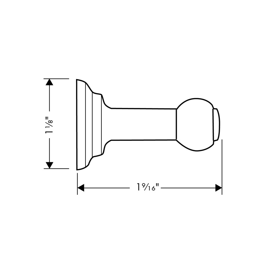 Hansgrohe 06096820 Hook