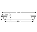 Hansgrohe 06098830 24 Towel Bar