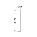 Hansgrohe 13596920 Extension Ibox 7/8" (22Mm)