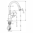 Hansgrohe 14877831 Higharc Kitchen Faucet 2-Spray Pull-Down 1.75 Gpm