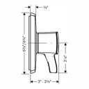 Hansgrohe 15769671 Pressure Balance Trim Square