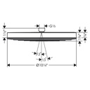 Hansgrohe 24142821 Showerhead 260 1-Jet 1.75 Gpm
