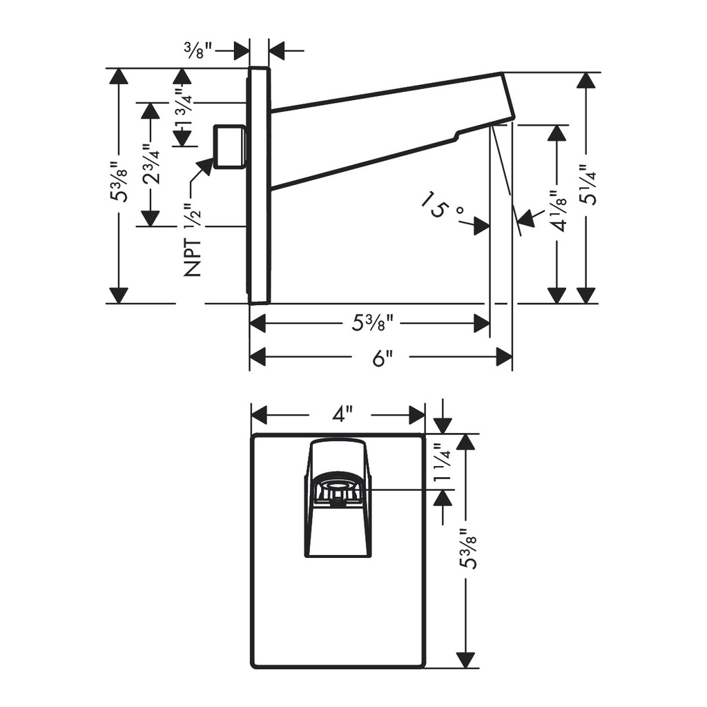 Hansgrohe 24149671 Showerarm For Showerhead 260