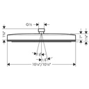 Hansgrohe 24332821 Showerhead 260 1-Jet 1.75Gpm
