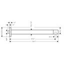 Hansgrohe 24337821 Showerarm E,15"