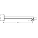 Hansgrohe 24357671 Showerarm 15"