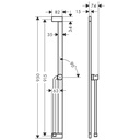 Hansgrohe 24403000 Wallbar 36"