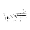 Hansgrohe 26037341 Handshower 120 3-Jet Powderrain 2.5 Gpm