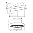 Hansgrohe 26235821 Showerhead 250 3-Jet With Wall Connector Trim 1.75 Gpm