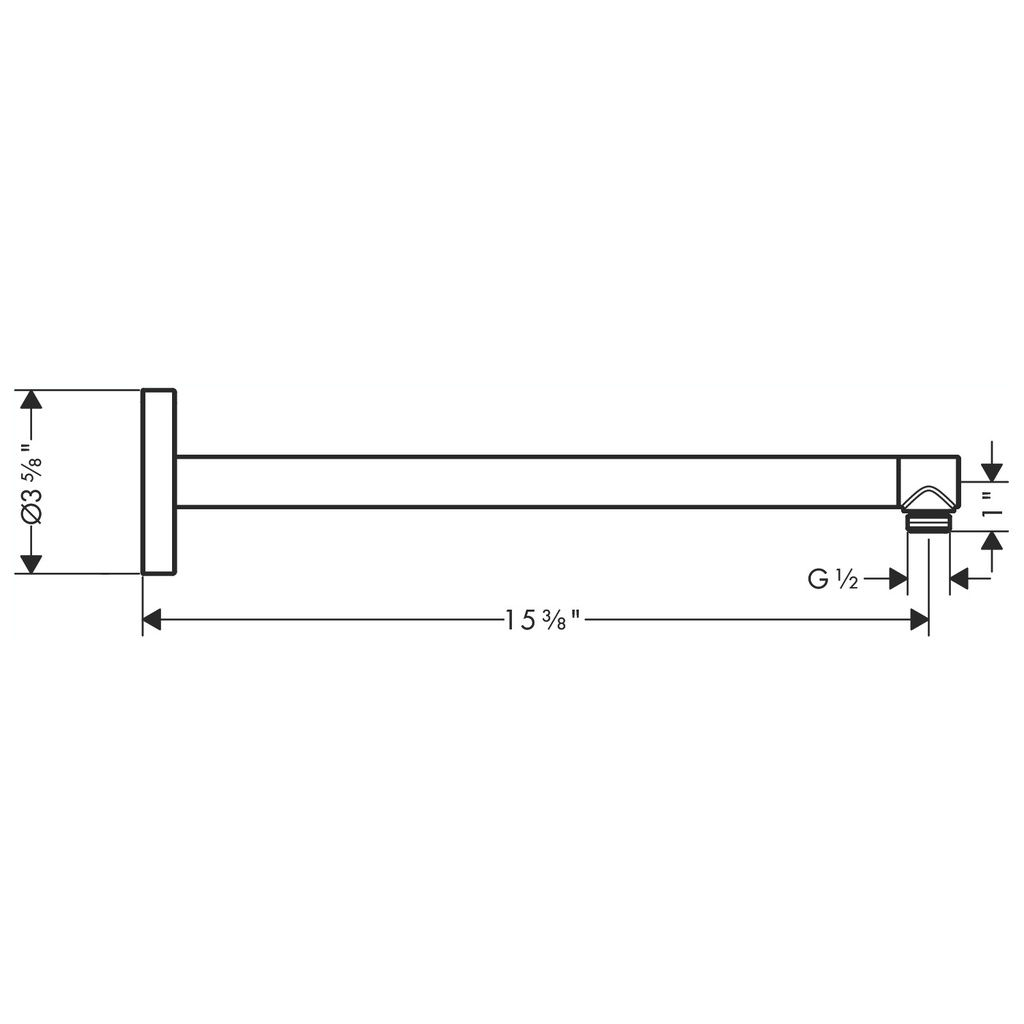 Hansgrohe 26431671 Showerarm 15"