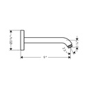 Hansgrohe 26435001 Showerarm 9"