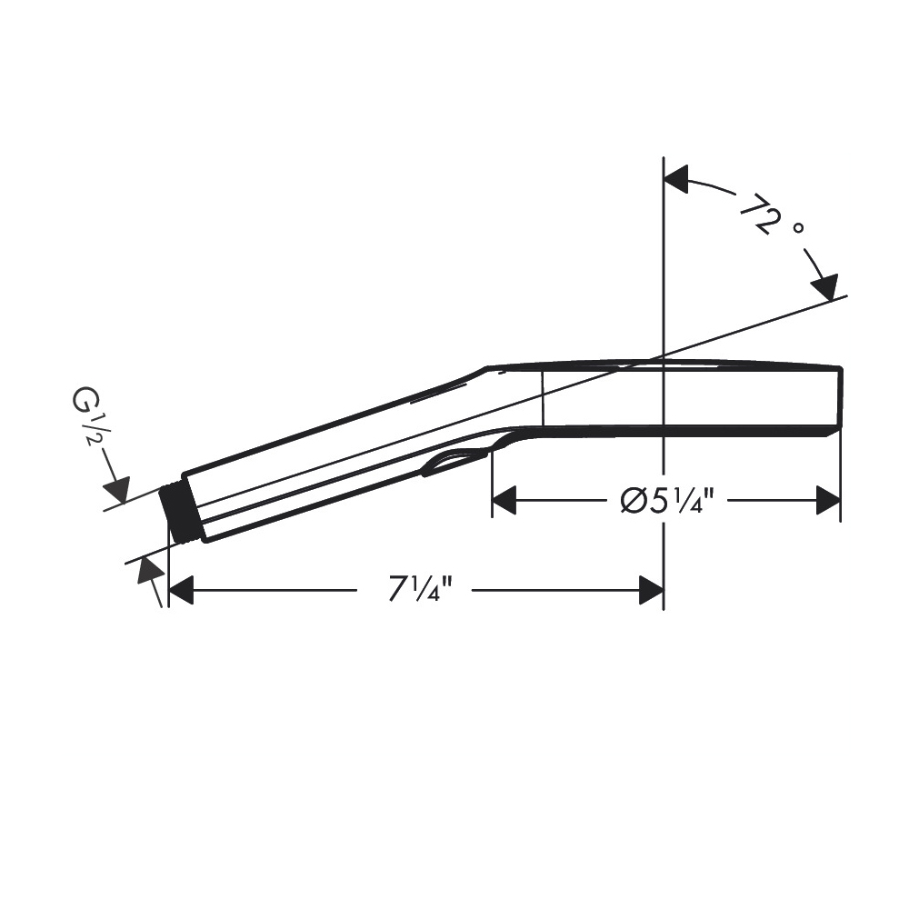 Hansgrohe 26865821 Handshower 130 3-Jet 1.75 Gpm