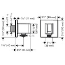Hansgrohe 26889141 Wall Outlet With Handshower Holder