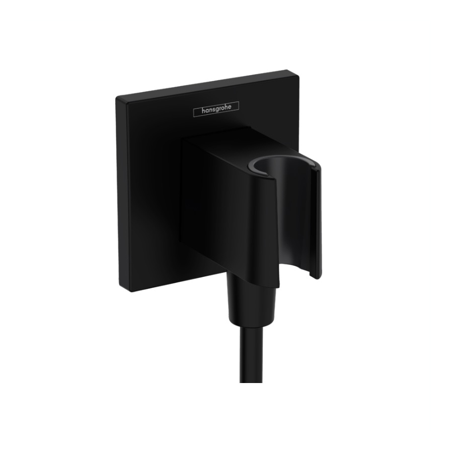 Hansgrohe 26889671 Wall Outlet With Handshower Holder Matte Black
