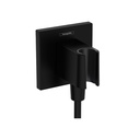 Hansgrohe 26889671 Wall Outlet With Handshower Holder Matte Black