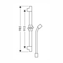 Hansgrohe 27830340 Wallbar 36"