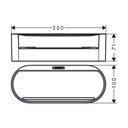 Hansgrohe 27912670 Storage Basket- Deep
