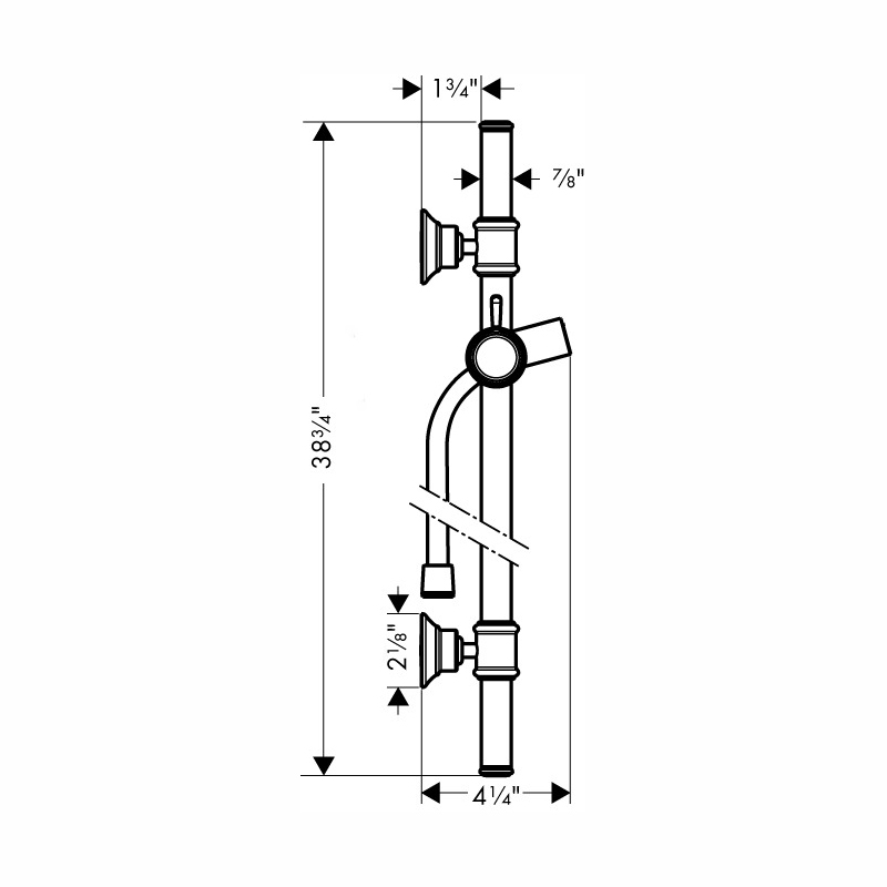 Hansgrohe 27982251 Wallbar 32"