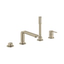 Grohe 19577EN1 Lineare Four Hole Bathtub Faucet With Handshower Brushed Nickel 1