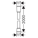 Hansgrohe 28274830 Techniflex B 80 Handshower Hose