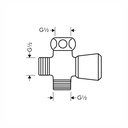 Hansgrohe 28719823 Inversa 2-Way Showerarm Mount Diverter