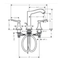 Hansgrohe 31331831 Widespread Faucet 160 With Lever Handles And Pop-Up Drain 1