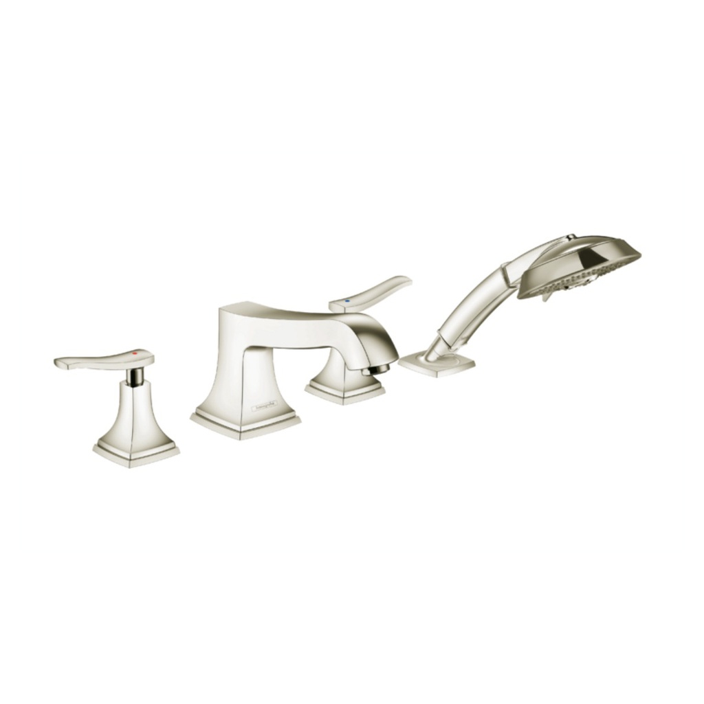 Hansgrohe 31441831 4-Hole Roman Tub Set Trim With Lever Handles And 1.8 Gpm Han