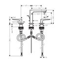Hansgrohe 32528821 Widespread Faucet 110 With Lever Handles And Pop-Up Drain 0