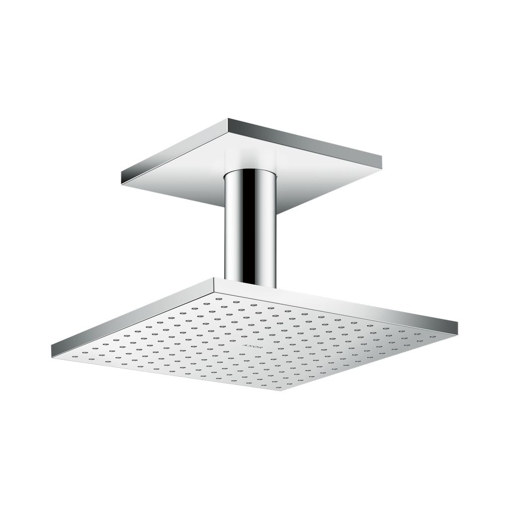 Hansgrohe 35312001 Showerhead 250 Square 2-Jet Ceiling Connection 2.5 Gpm