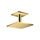 Hansgrohe 35319991 Showerhead 250 Square 2-Jet Ceiling Connection 1.75 Gpm