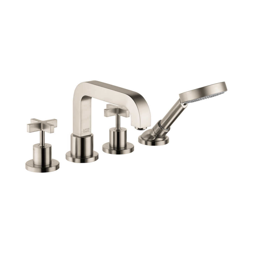 Hansgrohe 39461821 4-Hole Roman Tub Set Trim With Cross Handles And 1.75 Gpm Ha