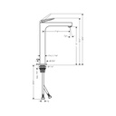 Hansgrohe 39021821 Single-Hole Faucet 280 With Pop-Up Drain 1.2 Gpm