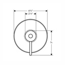 Hansgrohe 38418821 Axor Uno Pressure Balance Trim