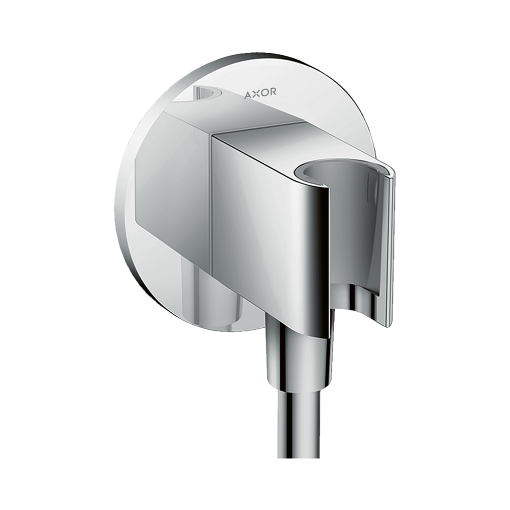 Hansgrohe 36733001 Wall Outlet With Handshower Holder Round