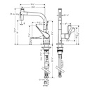 Hansgrohe 39863341 Kitchen Faucet Select 2-Spray Pull-Out 1.75 Gpm
