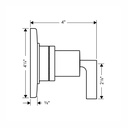 Hansgrohe 39931341 Diverter Trim Trio/Quattro