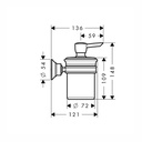 Hansgrohe 42019820 Axor Montreux Soap Dispenser