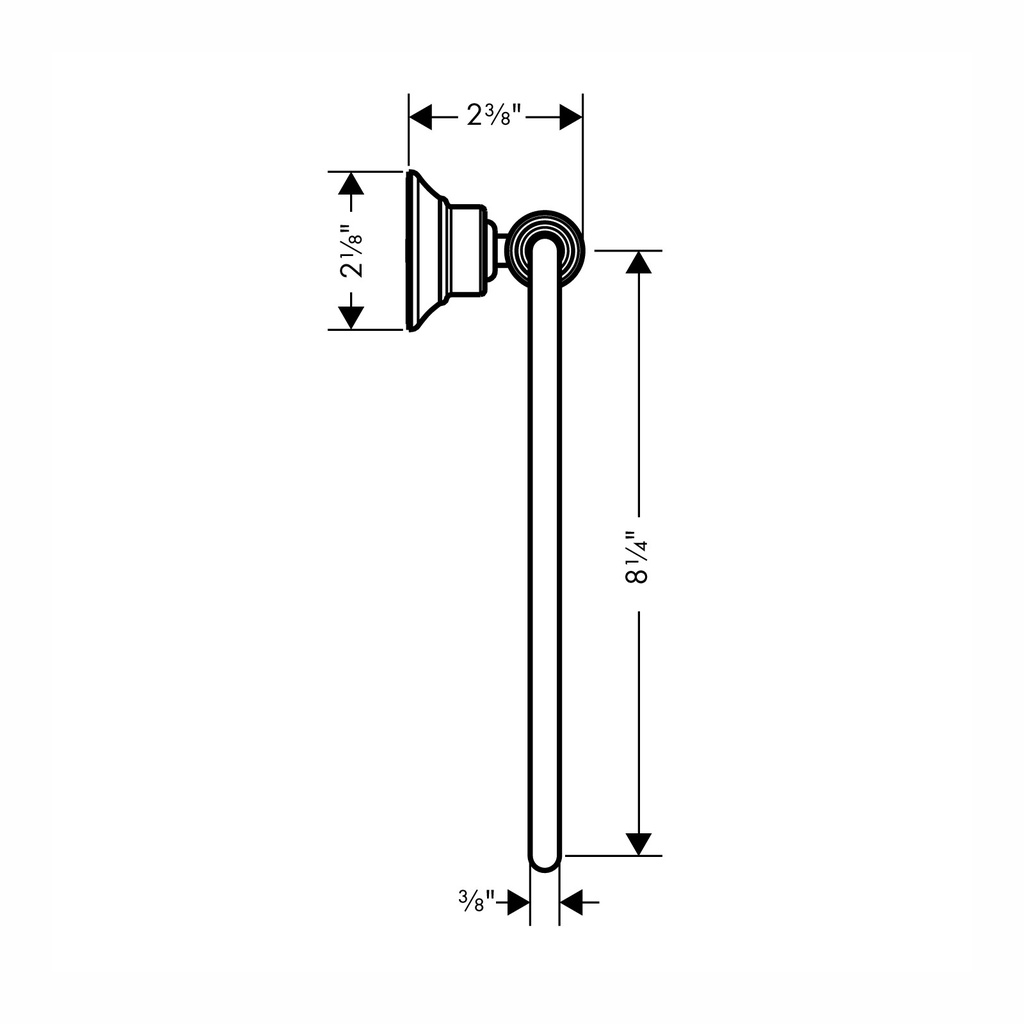Hansgrohe 42021820 Axor Montreux Towel Ring