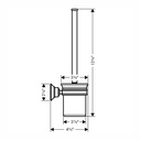 Hansgrohe 42035250 Toilet Brush With Holder Wall-Mounted