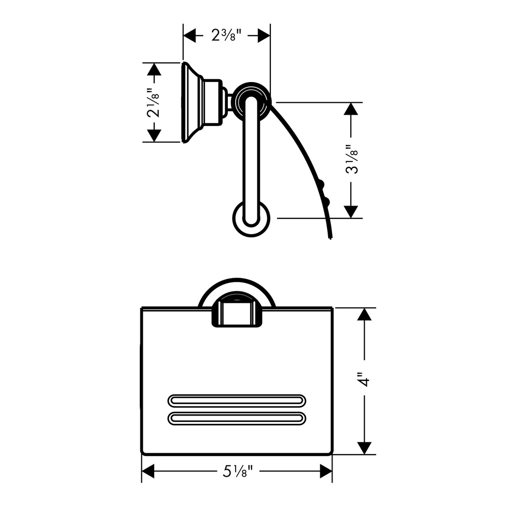 Hansgrohe 42036340 Toilet Paper Holder