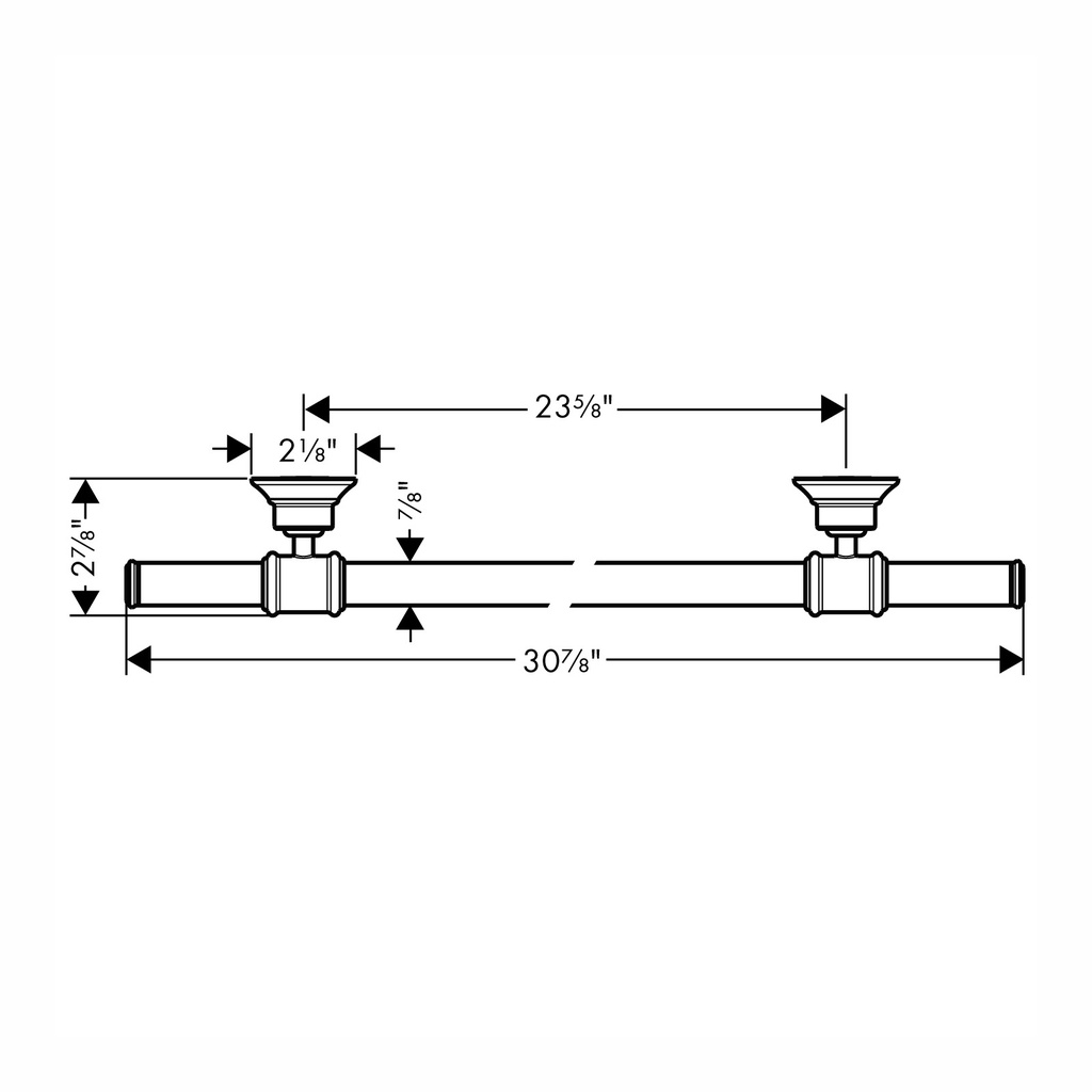 Hansgrohe 42060820 Axor Montreux 24 Towelbar