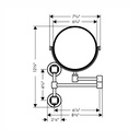 Hansgrohe 42090340 Shaving Mirror