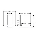 Hansgrohe 42605670 Rectangular Soap Dish
