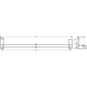 Hansgrohe 42683670 Rectangular Towel Bar 32"