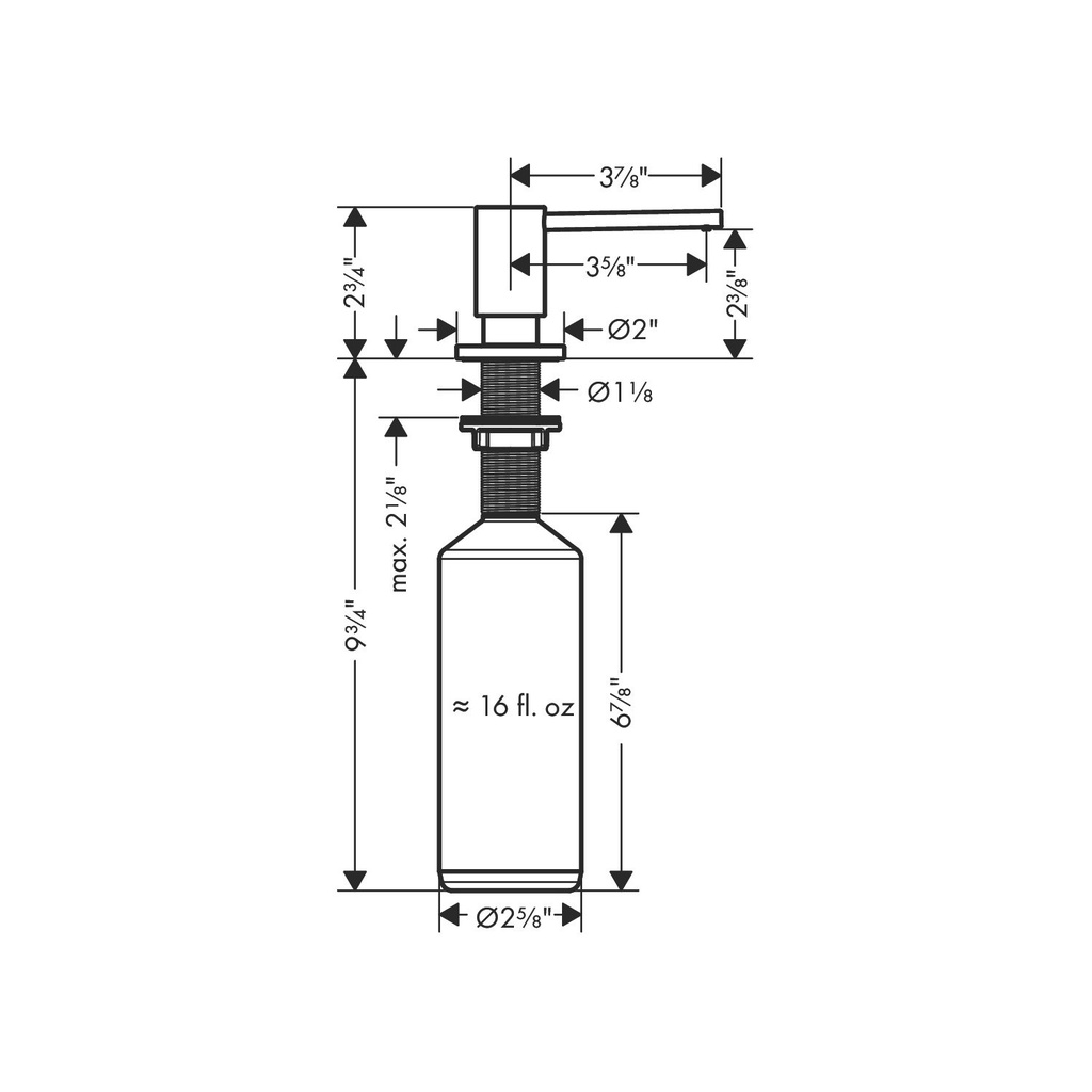 Hansgrohe 42818831 Soap Dispenser