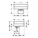 Hansgrohe 42819670 Softsquare Soap Dispenser With Shelf