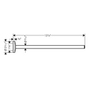 Hansgrohe 42826670 Universal Circular Towel Bar 14"